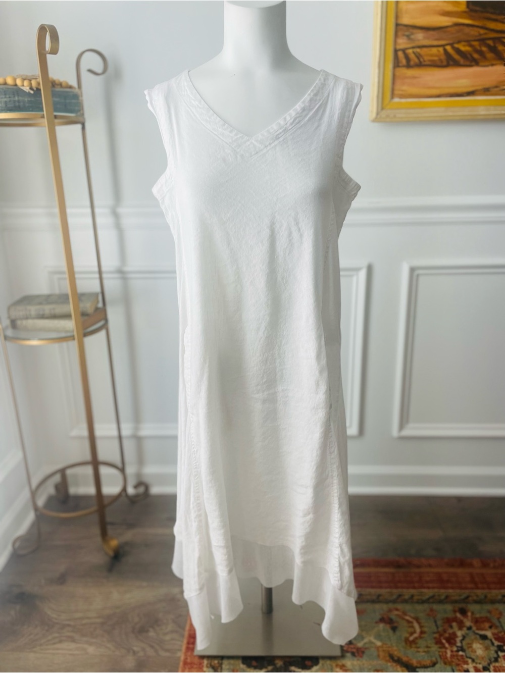 For Cynthia White Asymmetrical Dress